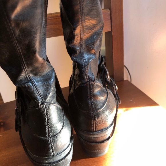 Faux leather heeled boots - Picture 4 of 6